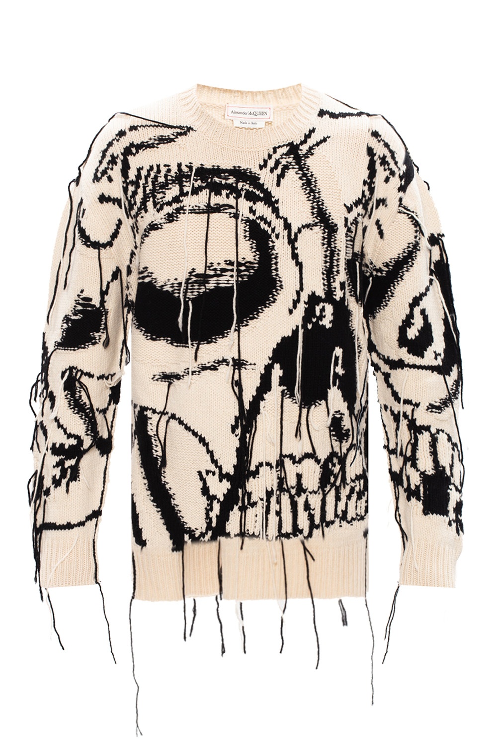 Alexander Mcqueen 'strass & Skull' Papillon - Wool sweater Alexander Mcqueen 'strass & Skull' Papillon - Wool sweater